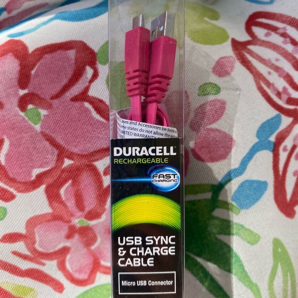 Duracell Sync Charge Micro USB Phone Charger 10 ft - Picture 7 of 10